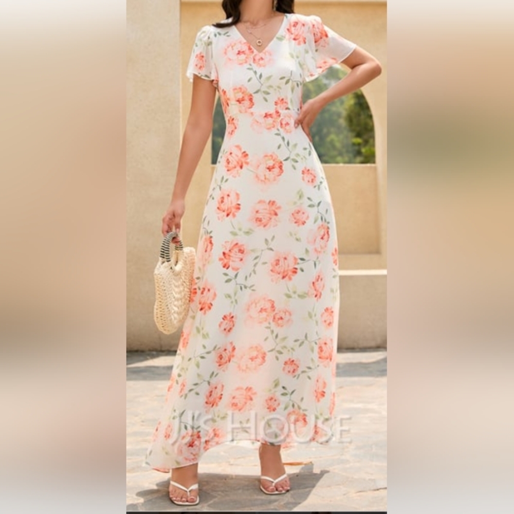 Peaches And Cream Maxi Dress